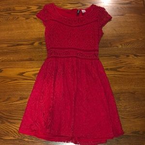 red lace sk8r dress